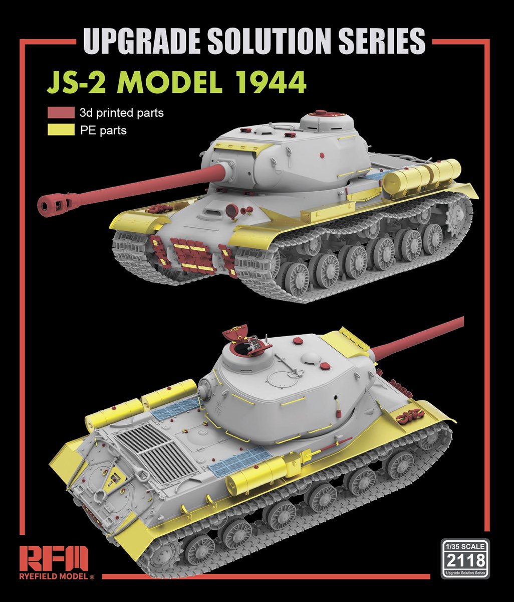 Rye Field Model Modelbouwpakket - 2118 JS-2 Model 1944 Upgrade Set voor 5160 - Rye Field Accessoires set - 1:35 - Modelbouw