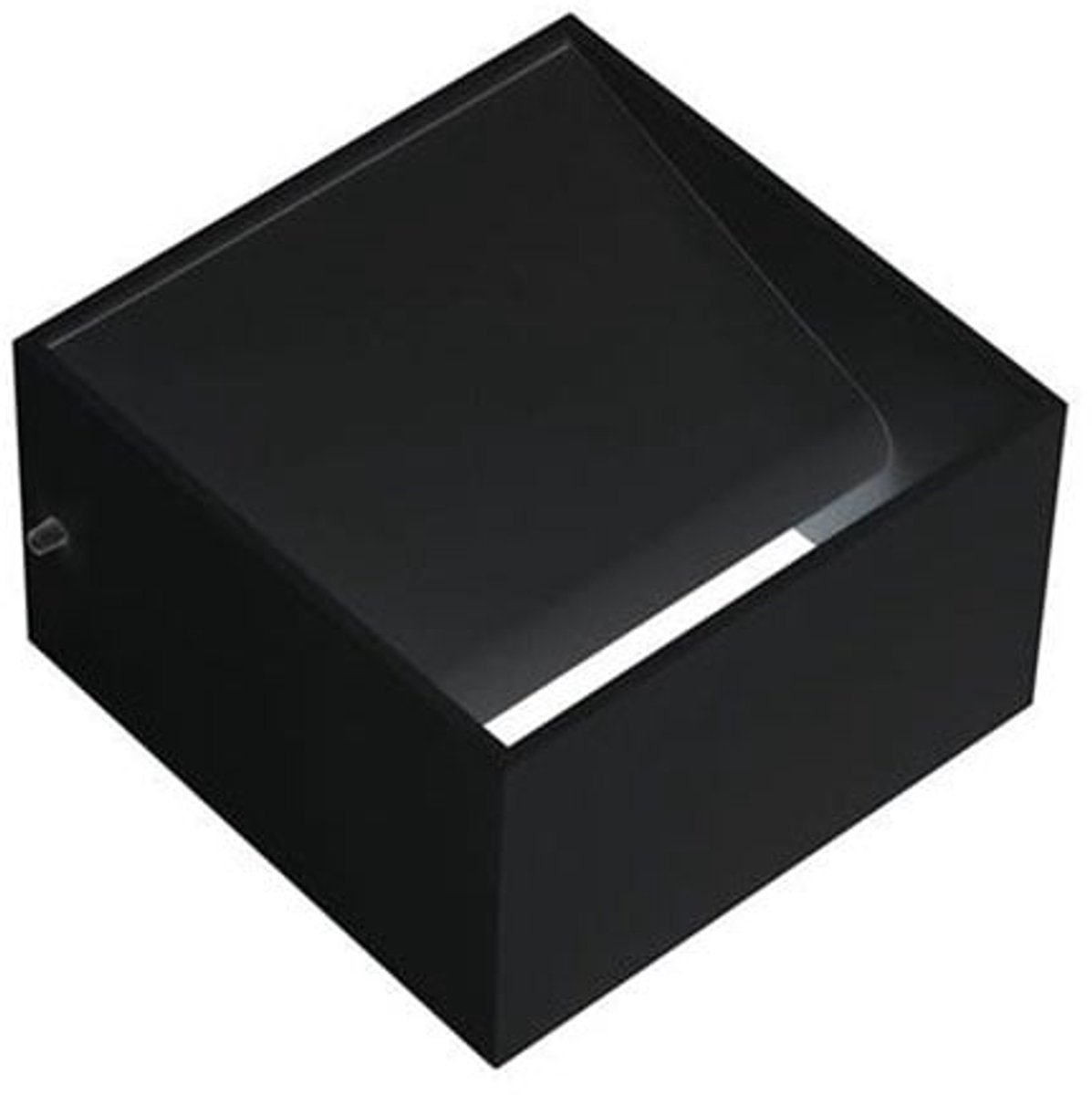 LED Wandlamp - Wandverlichting - 8W - Natuurlijk Wit 4200K - Mat Zwart Aluminium - Vierkant