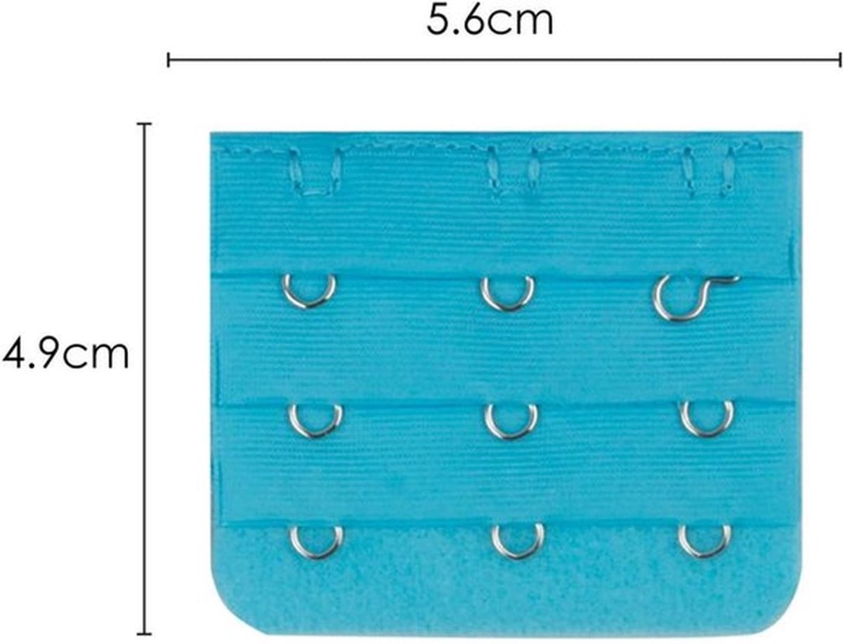 Beha-verlengingen 18 Stuks - 3 Haken - Zacht/Comfortabel - Elastisch/Flexibel - Meerkleurig - Ideaal voor Gewichtstoename - Bh-verlengers