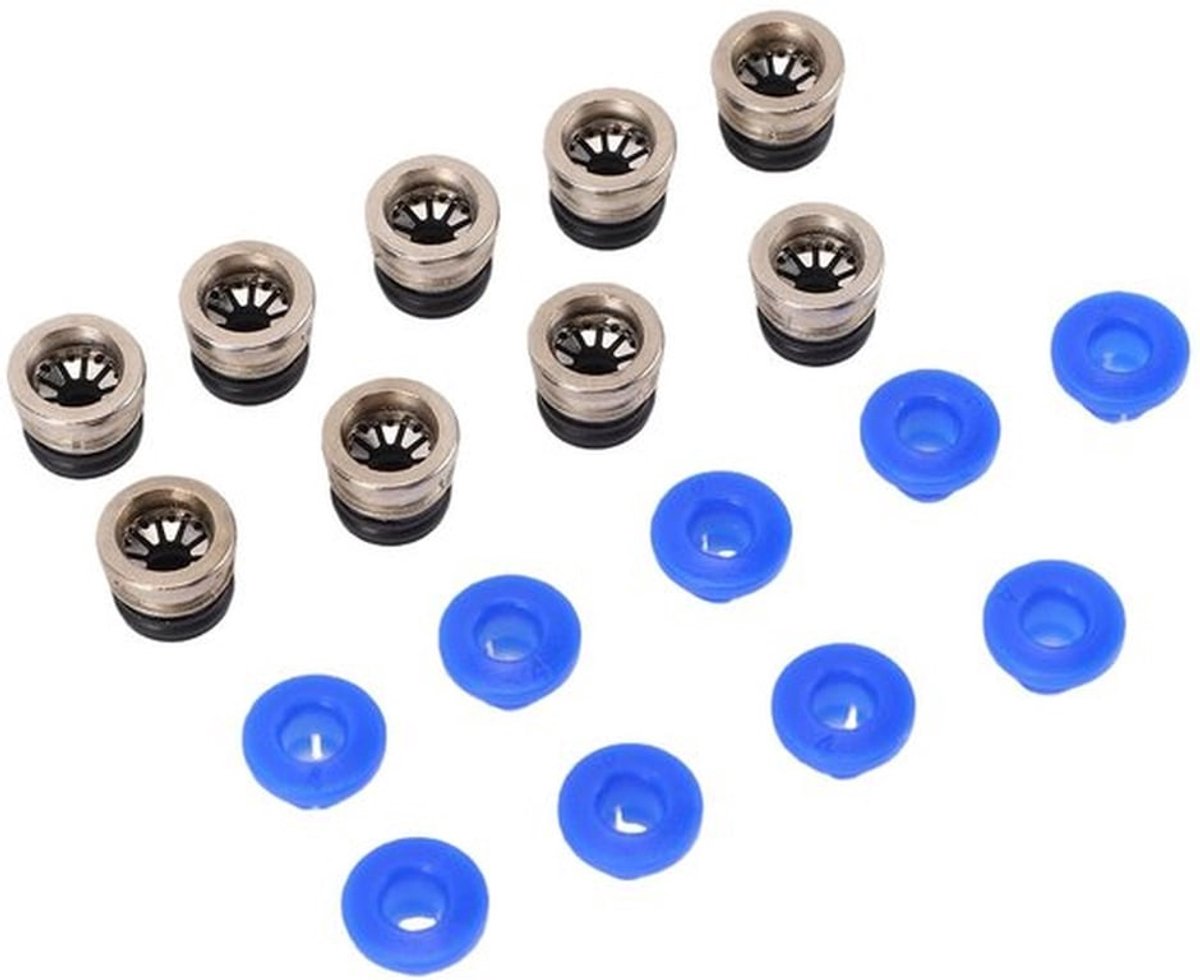 Ventielaansluitingen 10 Sets - Duurzaam PTFE - Eenvoudige Installatie - Schokbestendig - Lange Levensduur - Efficiënte 3D-printaccessoires - Pneumatische Koppelingen