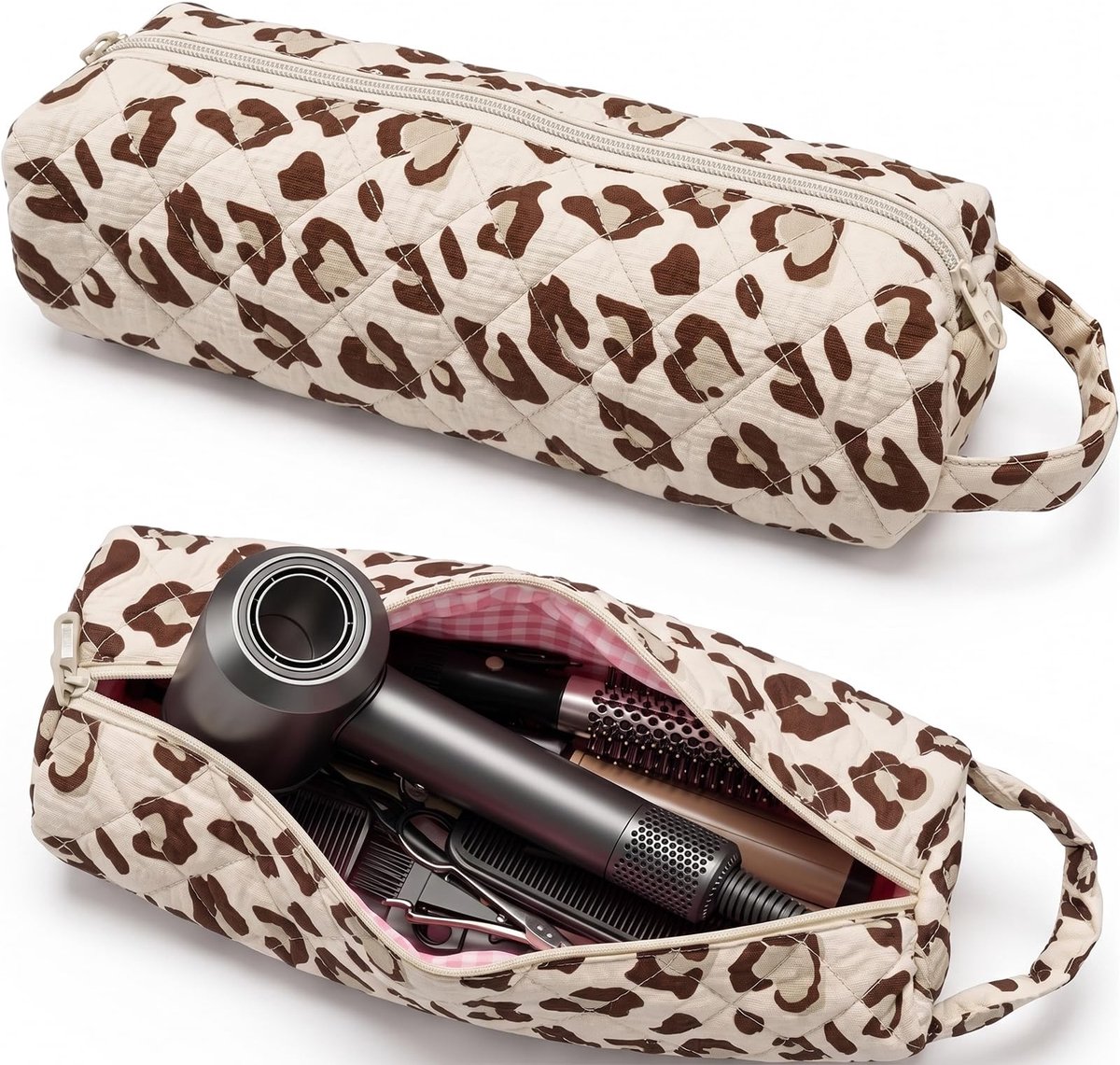 Solidchoice - Cosmetica Tas voor Reizen met Leuke Luipaardprint