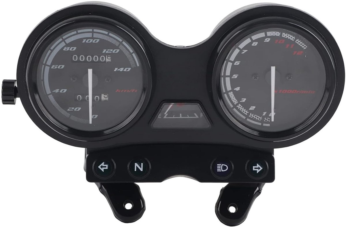 Digitale Motorrijtoerenteller en Snelheidsmeter met LCD Scherm voor YBR 125 - 12000RPM, 12V, Odometer Functie