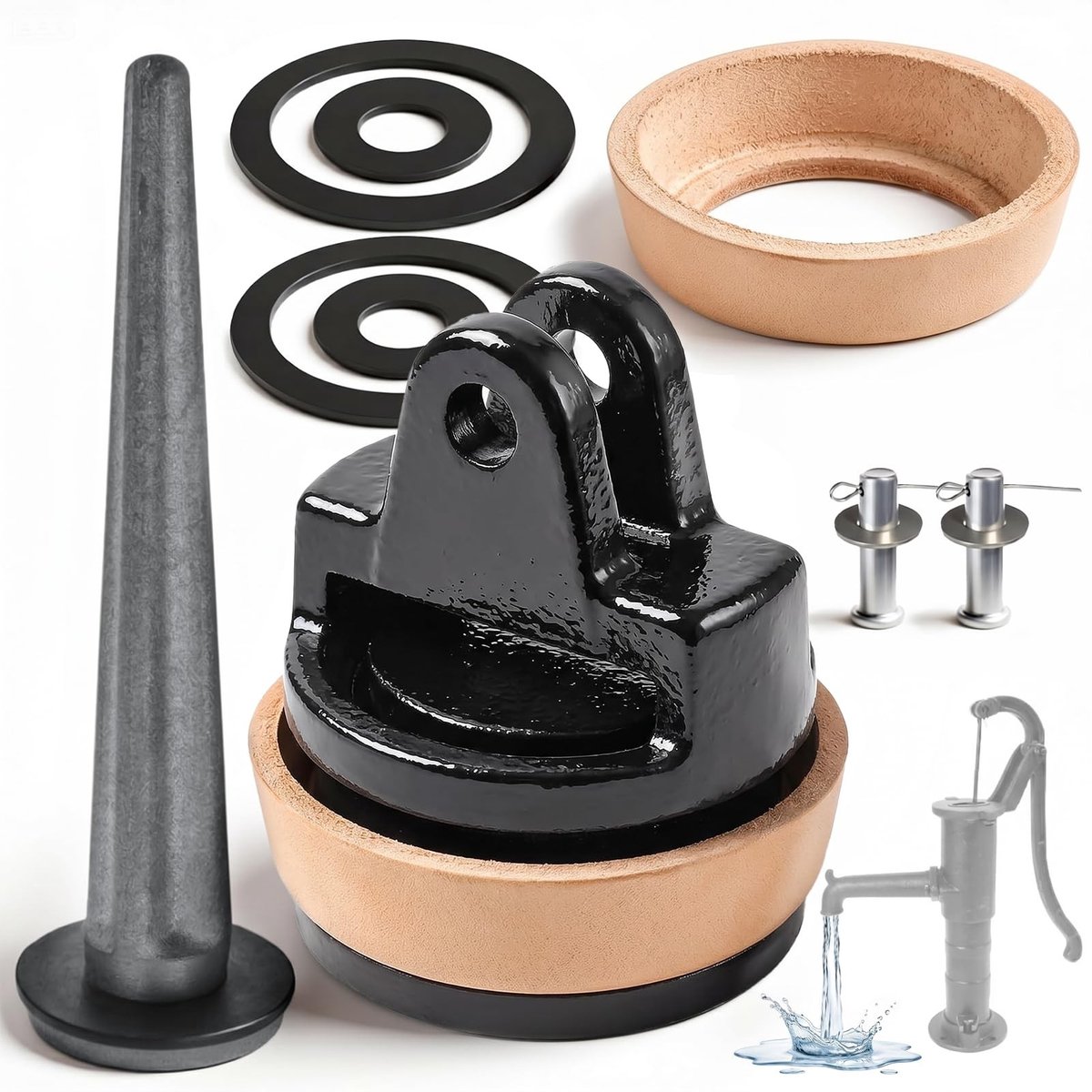 Solidchoice - Zwengelpomp Reserveonderdelen, 9-delige Set voor Type 75