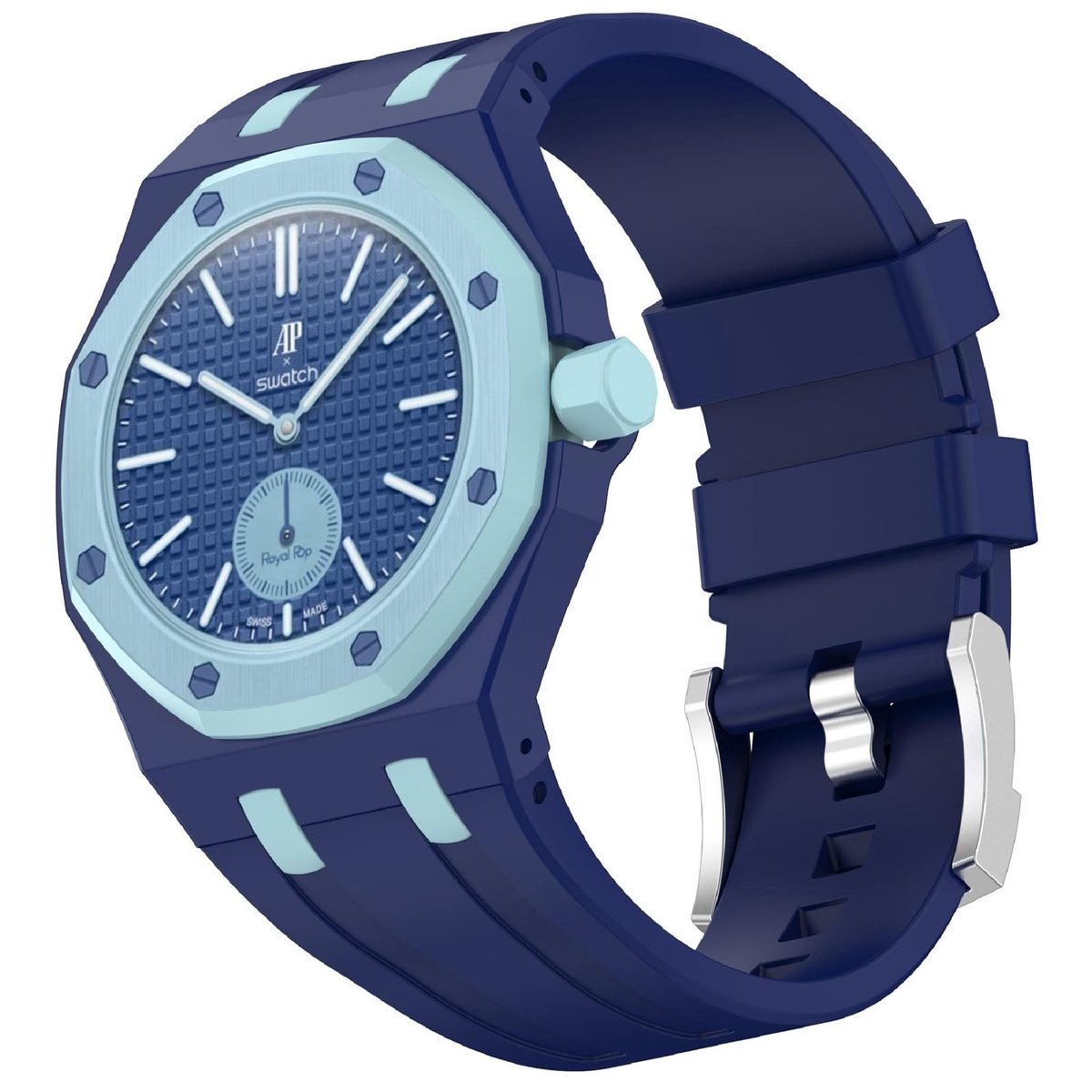 Solidchoice - Ademende Silicone Vervangband voor Horloge