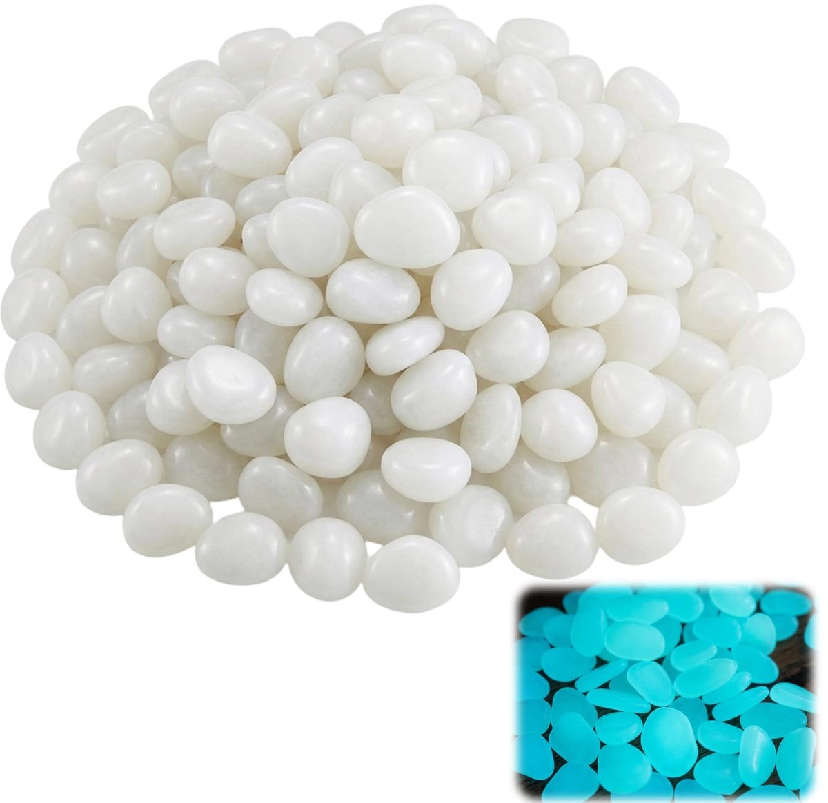 Solidchoice - Set van 150 Lichtgevende Stenen voor Tuindecoratie