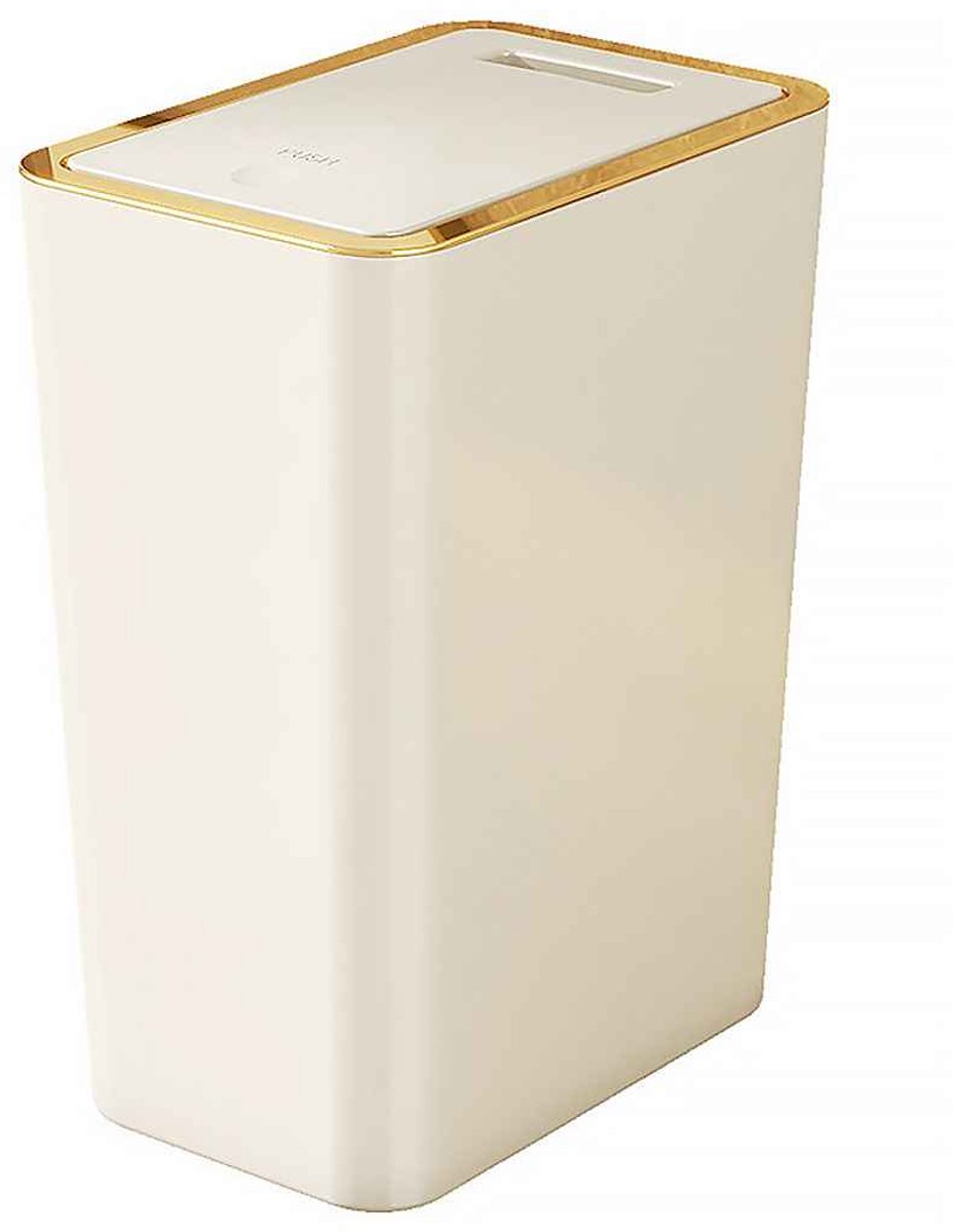 LISM-Keuken-/badkamerprullenbakken, deksels - Beige