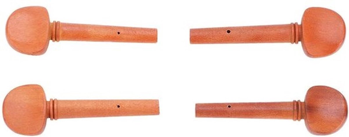 Stemsleutels 4 Stuks - Jujubehout - Vioolsnaar Onderdelen - Duurzaam - Elegant Ontwerp - Hoge Betrouwbaarheid - Vioolonderdelen