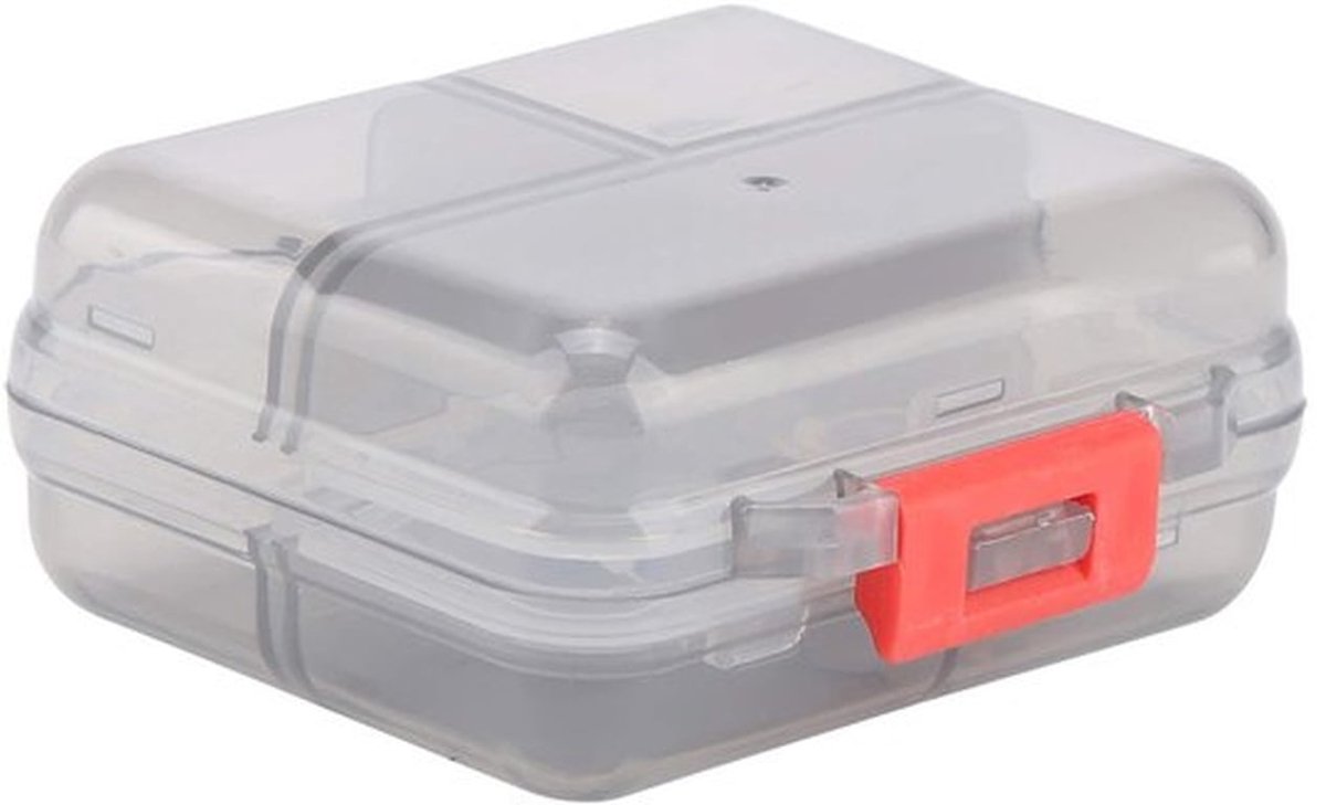 Pillendoos 7 Dagen - Draagbaar - Duurzaam PP-materiaal - Antislip - 7 Roosters - Compact 7.8x7.2x3.5 cm - Medicijnorganizer