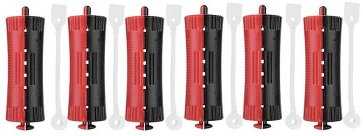 Krulspelden 6 Stuks - Warmte/Koude Permanente Golf - Antiskid/Haarroller - Styling Gereedschap - Elastisch Band - Perfecte Styling - Haarrollers