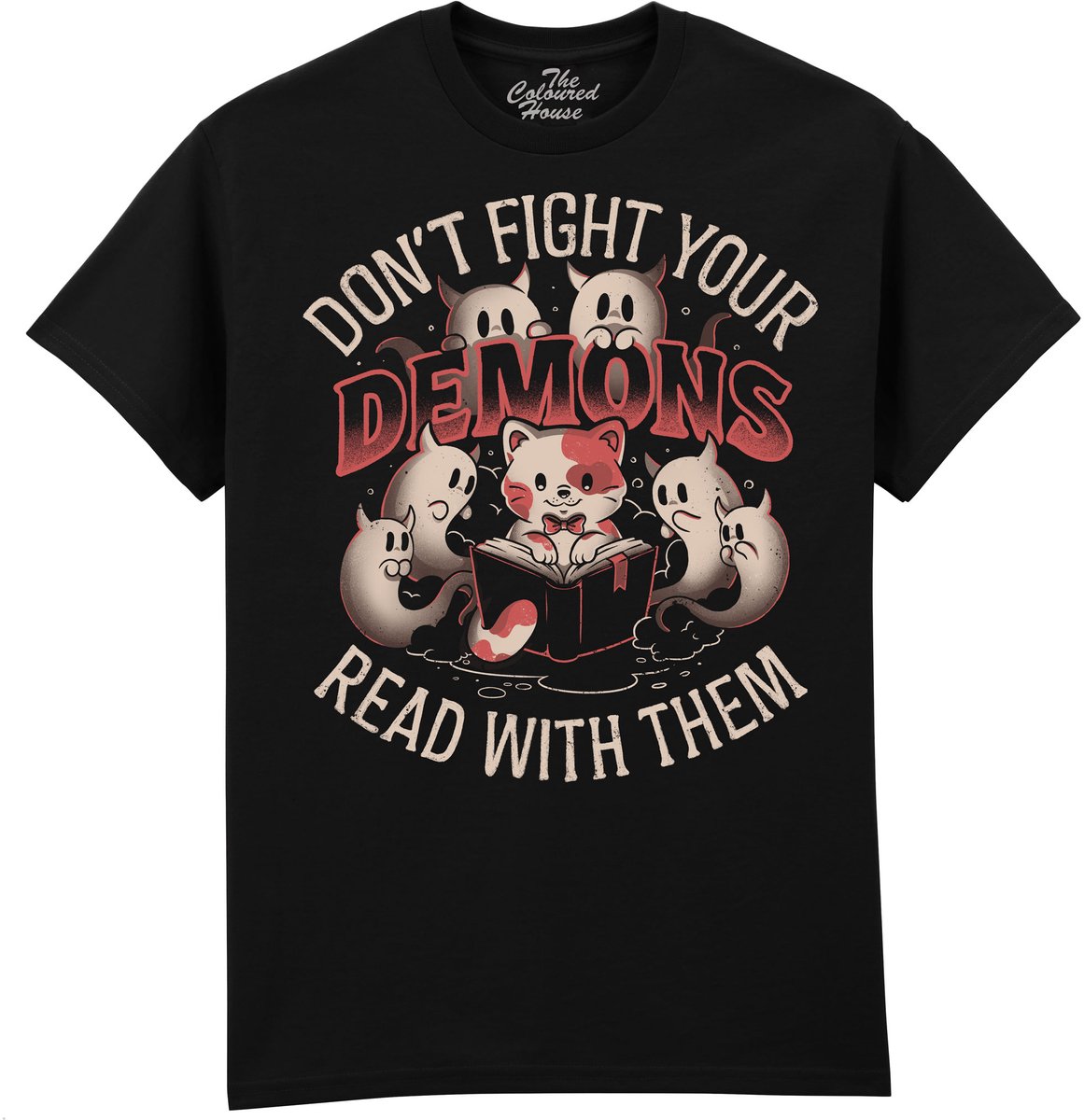 Kat Spoken Read With Your Demons The Coloured House T-shirt XL