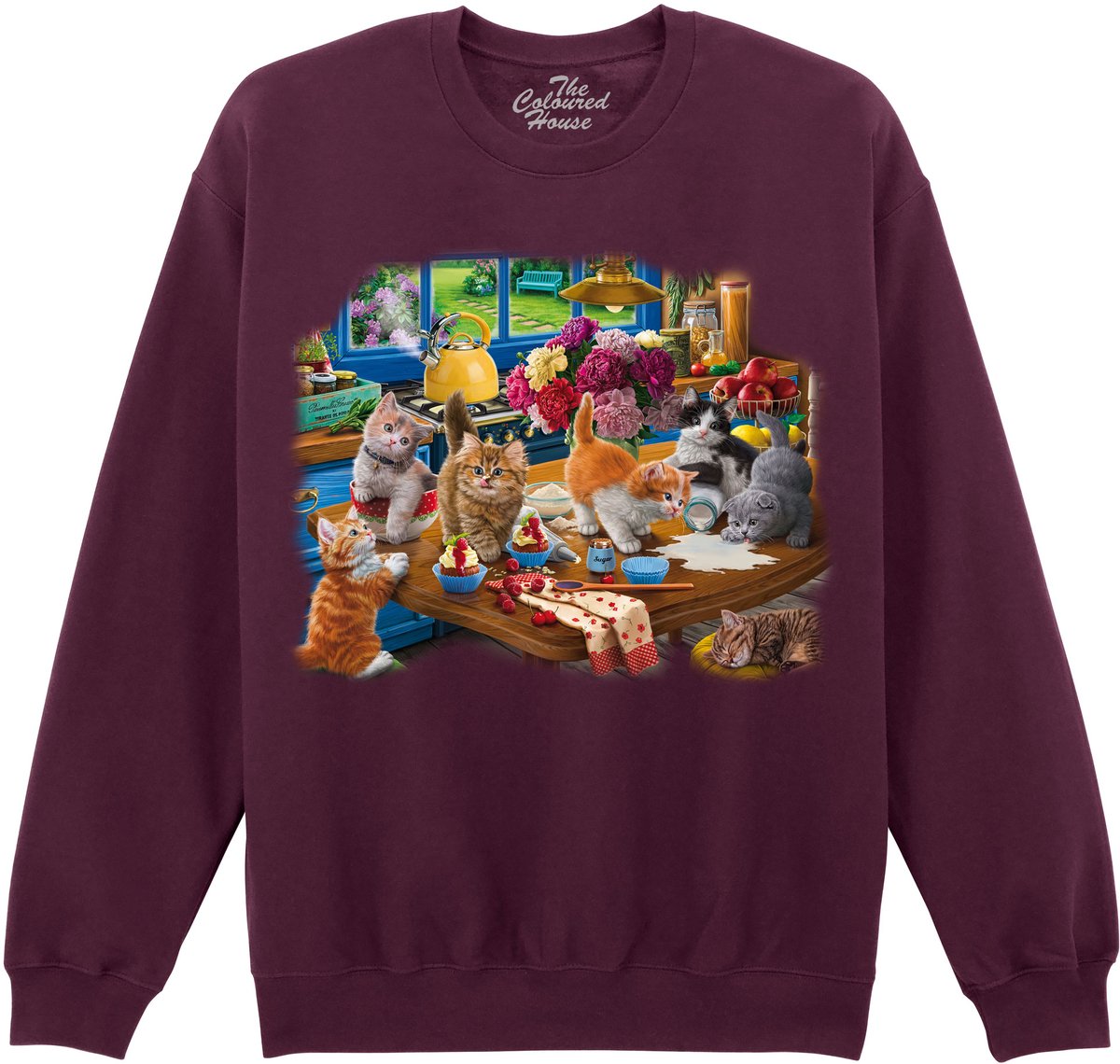 Kittens In The Kitchen The Coloured House Sweater 3XL