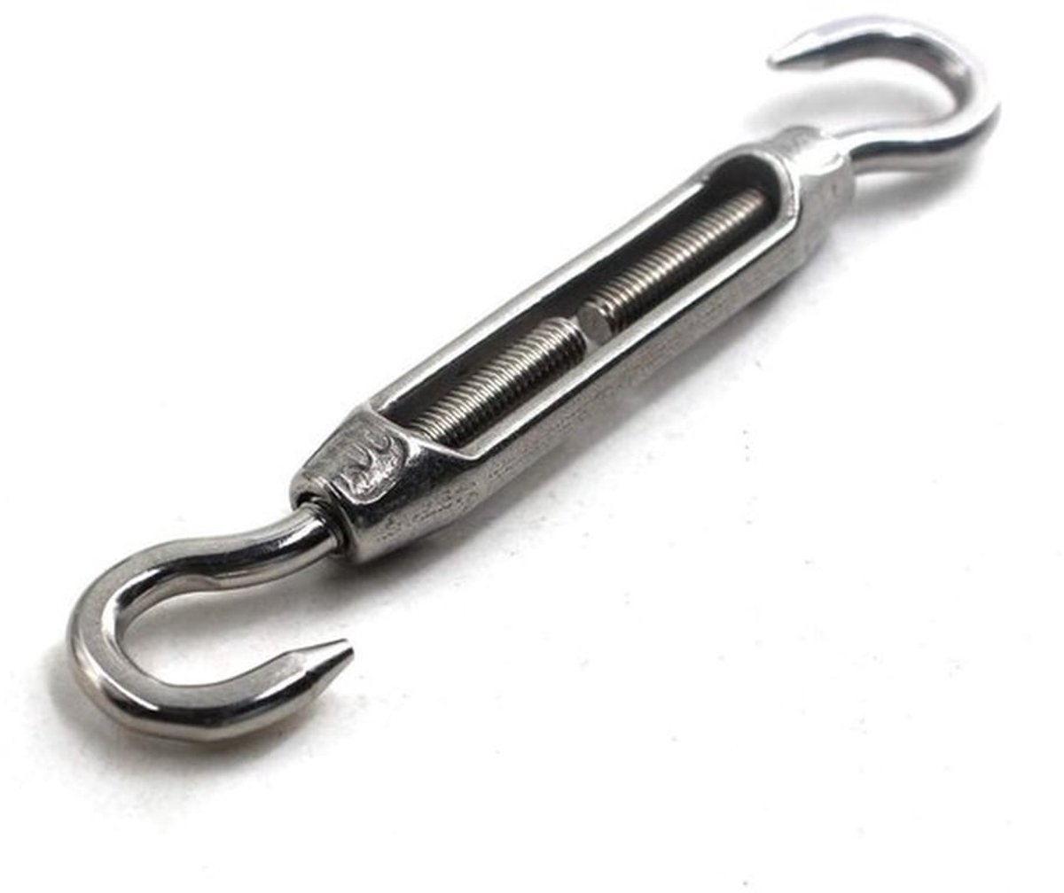 Turnbuckle van roestvrij staal voor draad touw spanning - M12 formaat - Pack van 1 stuks