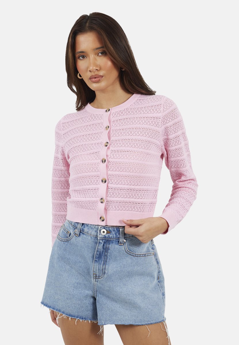 Brave Soul - Vest - Katoen - Vrouwen - Maat L - roze