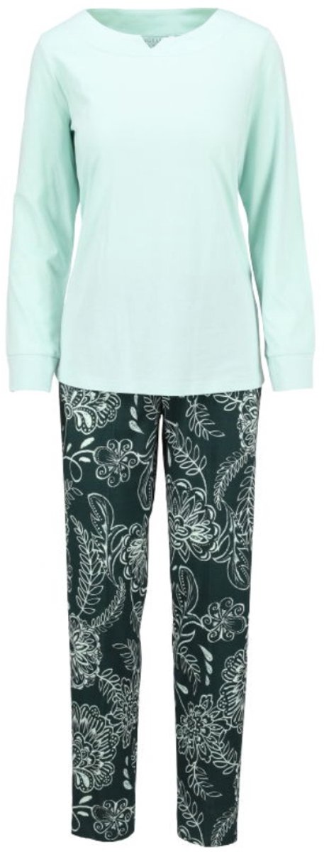 Ringella Katoenen dames pyjama lichtgroen Ringella - Groen - Maat - 50