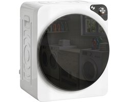Sogiol® Mini Wasdroger 5 kg, 5 programma's - 1000 W - tot 60℃ -timer - roestvrijstalen trommel - voor thuisgebruik - wit