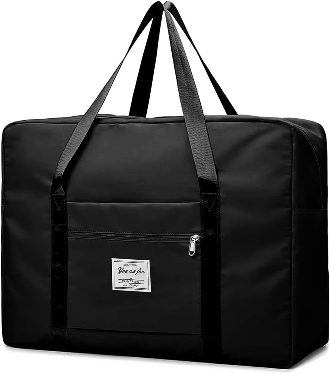 Reistas - Zwart - 55 x 40 x 20 cm - Opvouwbare en Lichtgewicht Sporttas - Voor Reizen en Gym