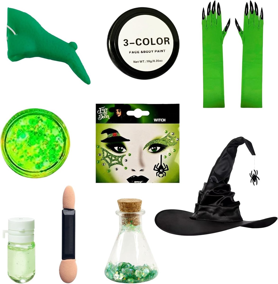 Halloween Kostuum - Kleur - - Set voor Vrouwen met Capes