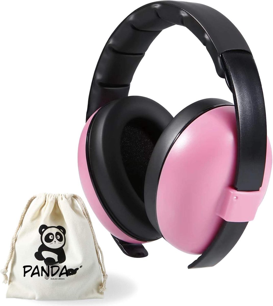 Warmara® Gehoorbescherming Kinderen - Kinder Oorbescherming - Oorkappen - Roze - 6cm x 16cm x 18cm