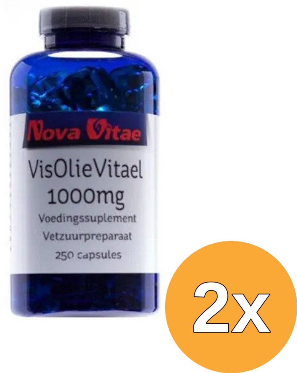 2x Nova Vitae Visolie Vitael 1000 Mg (250 capsules)