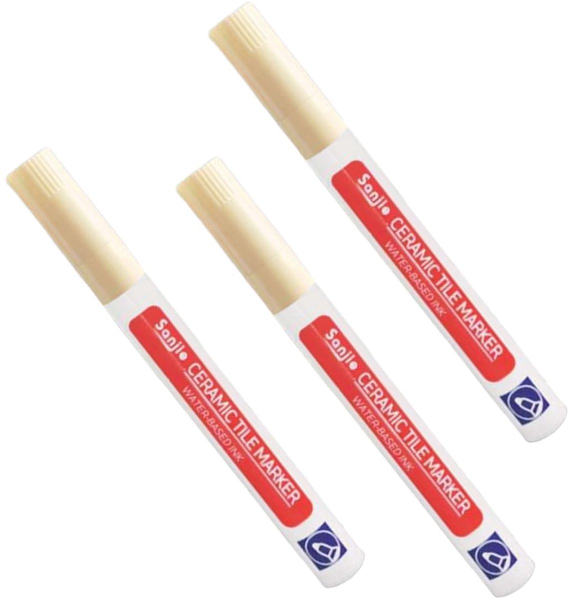 Voegenmarkers - Beige - 3 Stuks - Waterdichte Reparatiestiften - Voor Keuken en Badkamer
