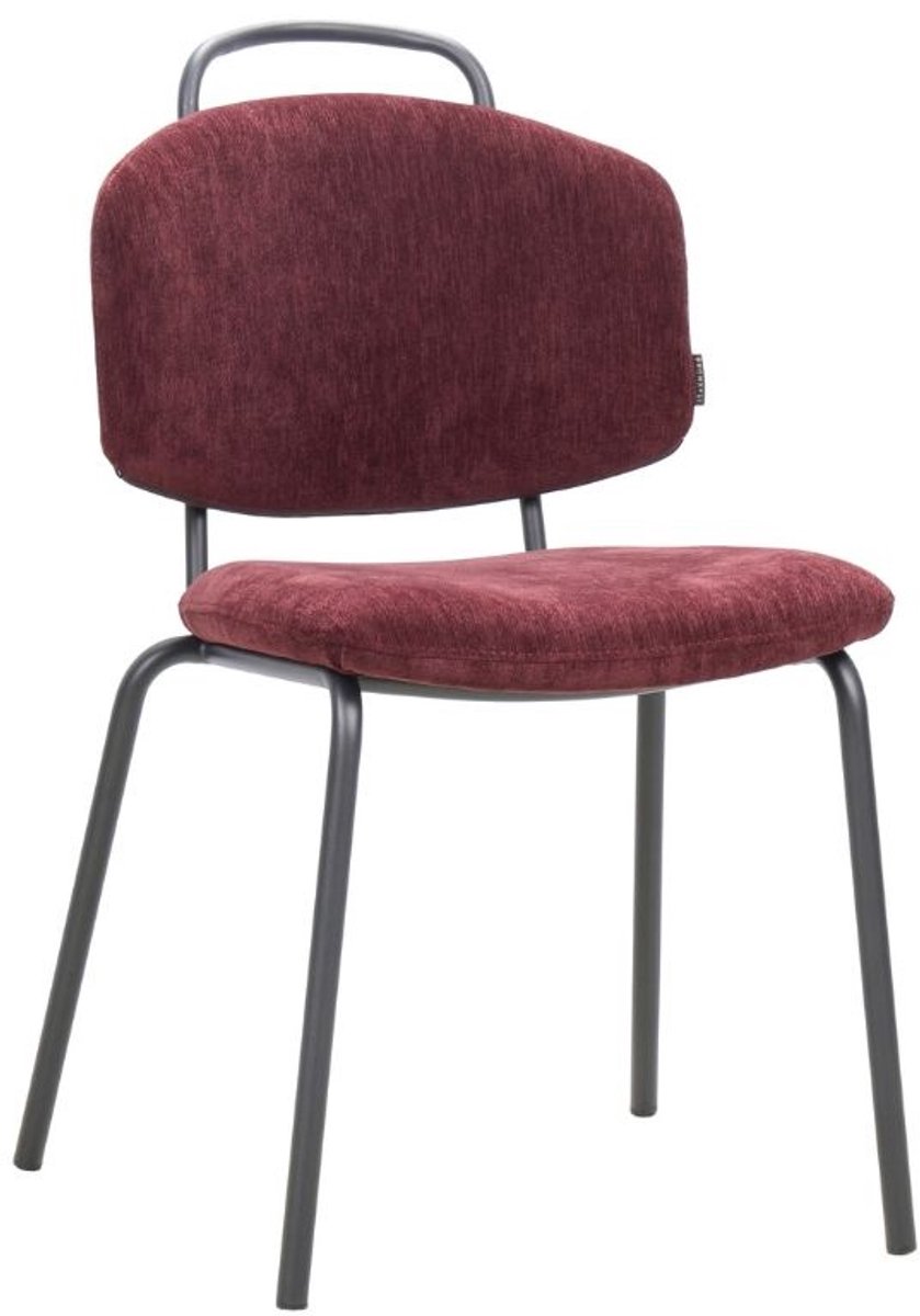Bronx71® Eetkamerstoel Pam velvet paars - stoel