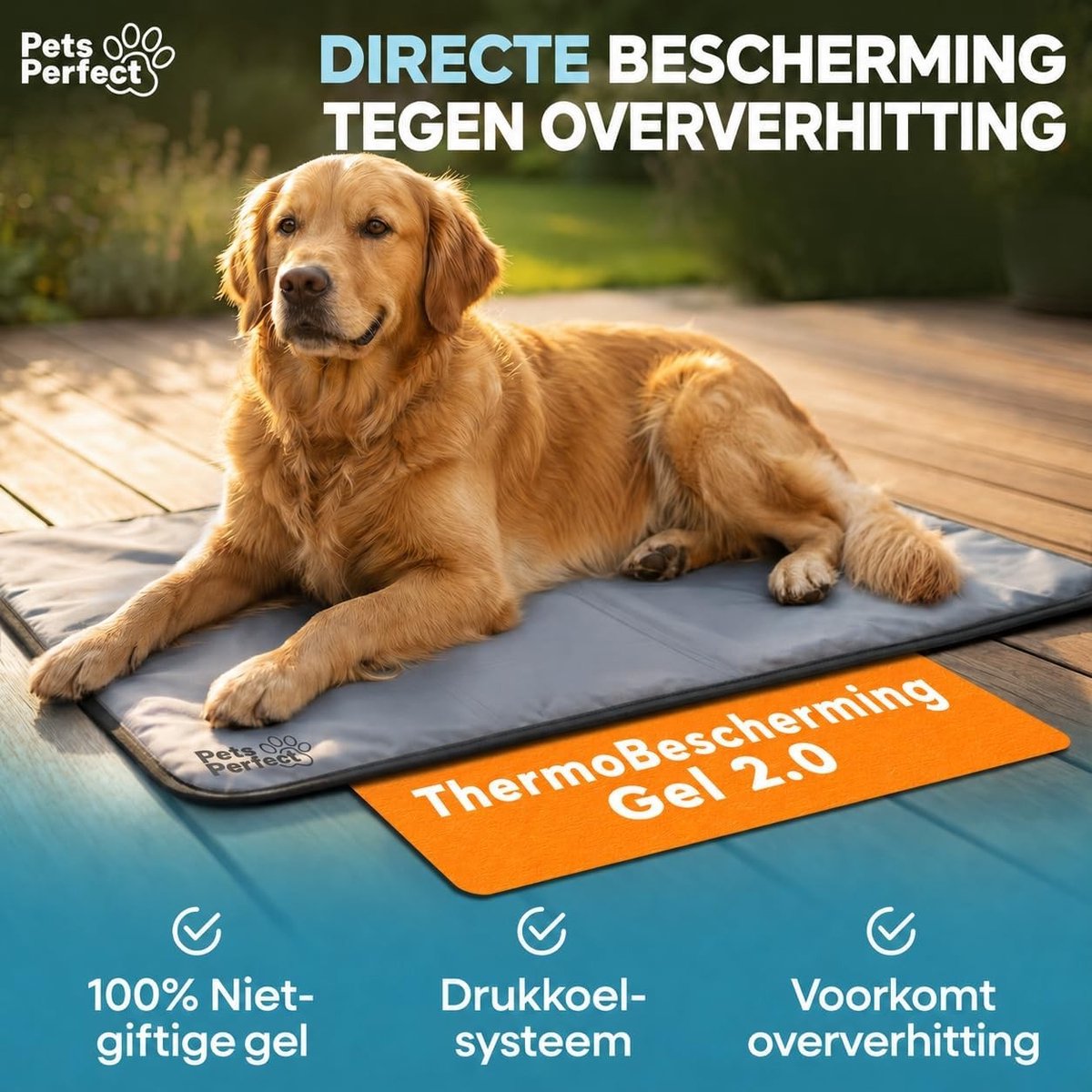 Koelingsmat Hond - Geen Kleur - XL 75x120 cm - Zelfkoelend - Voor Huisdieren