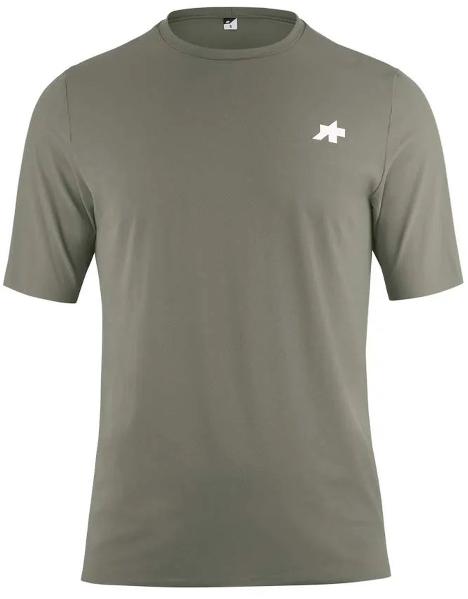 Assos Post Ride T5 T-shirt Met Korte Mouwen Groen L Man