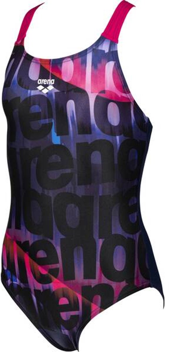 Arena Arena Waves Jr - Zwempak - V Back - 10-11 jaar Marineblauw-Freak-Roze