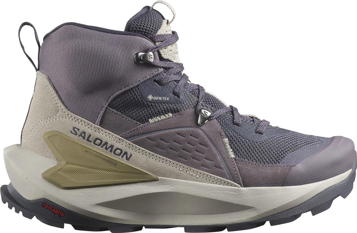 Salomon Elixir Mid GTX WS - Wandelschoen - nine iron/shark/silve - 38 2/3