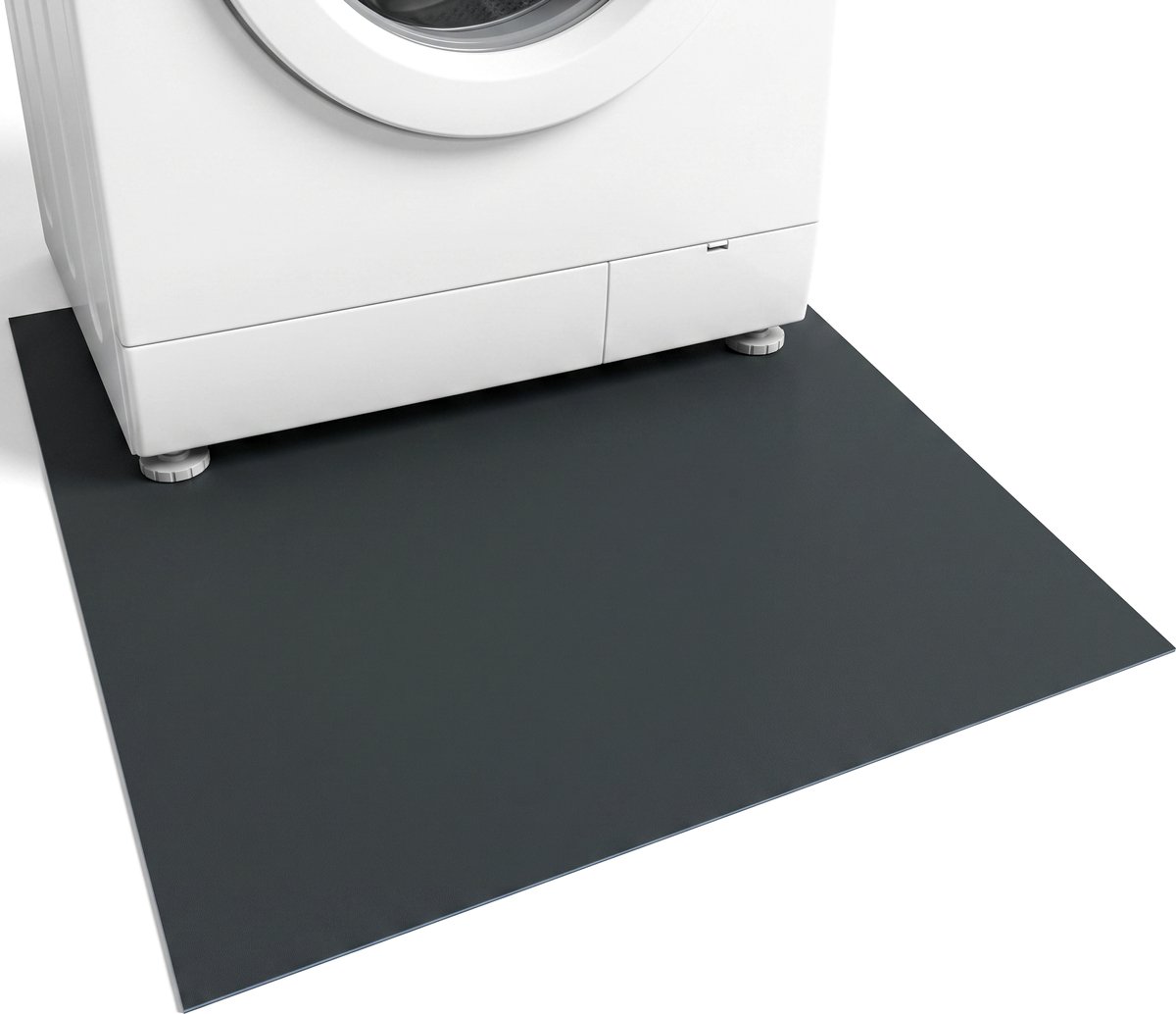 Cheqo® Anti Trillingsmat Wasmachine en Wasdroger - Antislipmat - Trillingsdemper - Geluidsdempende Mat - Anti Vibratiemat - Dempingsmat - Wasmachine Onderlegger - Vloerbeschermingsmat voor Vaatwasser en Fitnessapparaat - Trilmat - Grijs