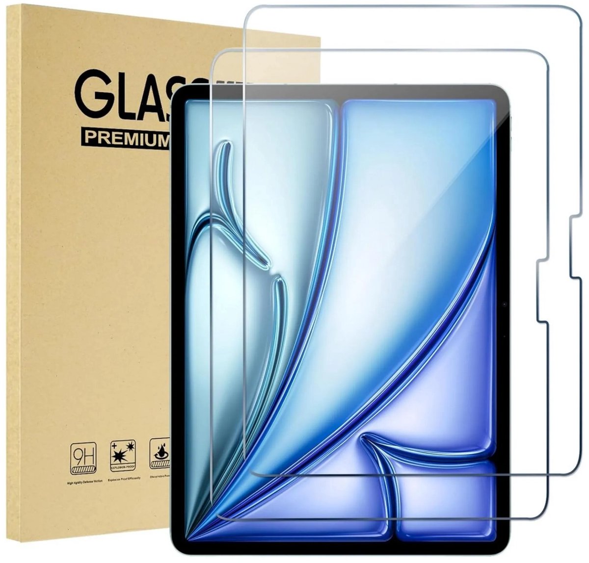 Casalora Tablet Screenprotector – Geschikt voor iPad Air 2025 / 2024 (11 inch) – Schermbescherming – Glas – 2 PACK