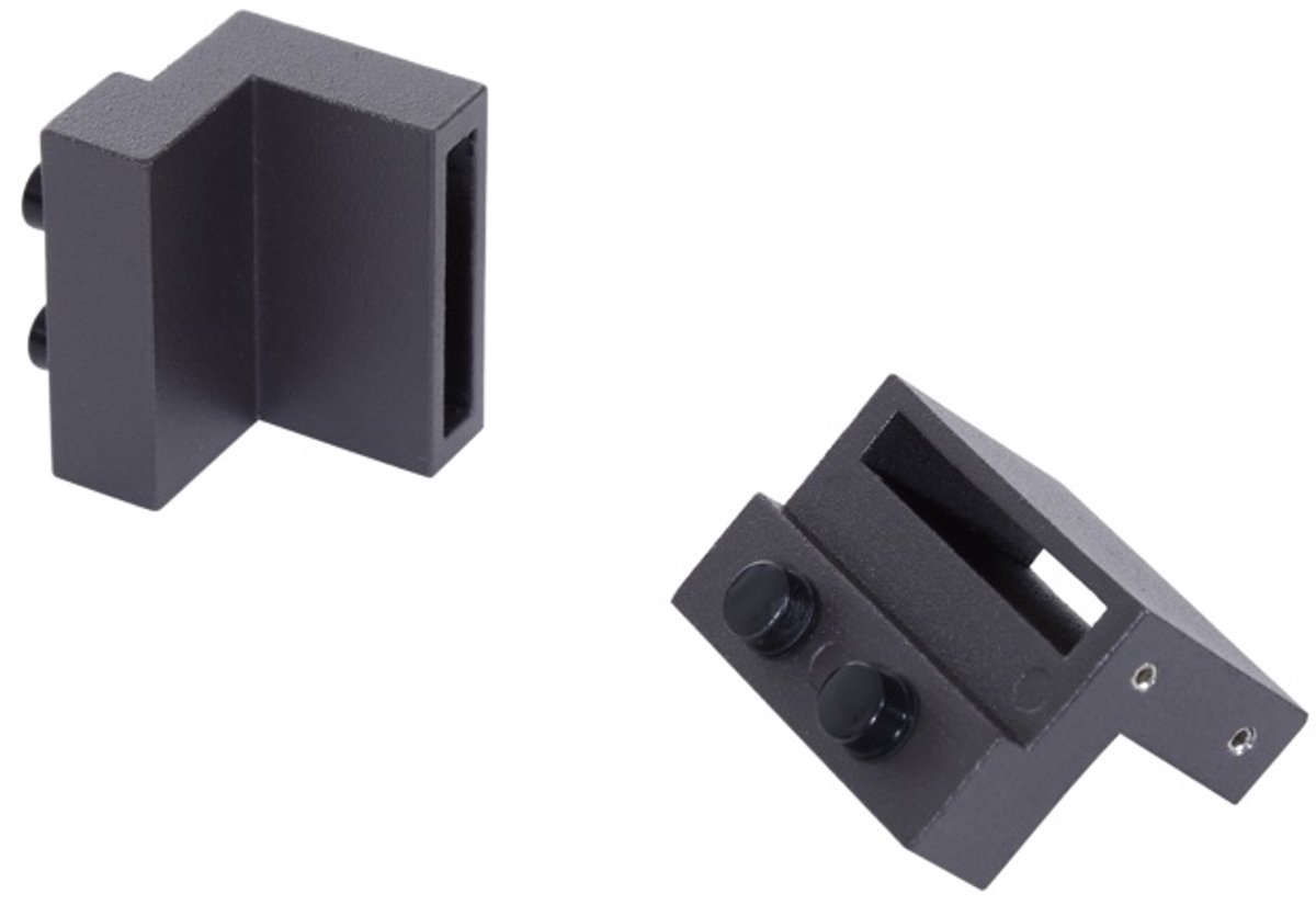 REDOM - Schuifdeurbeslagset - 200 cm stalen rails met rollen en anti-sprong - Deurstopper en bodemgeleider - Voor houten, glazen en plaatdeuren - Bruin