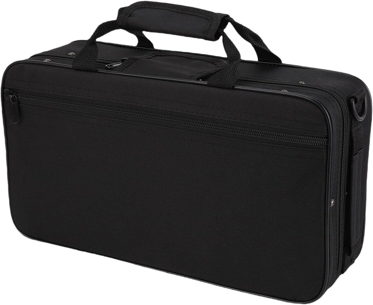Draagbare Clarinettas met Riem - Versterkte Oxford Stof Koffer met Zachte Voering voor B Flat Klarinet