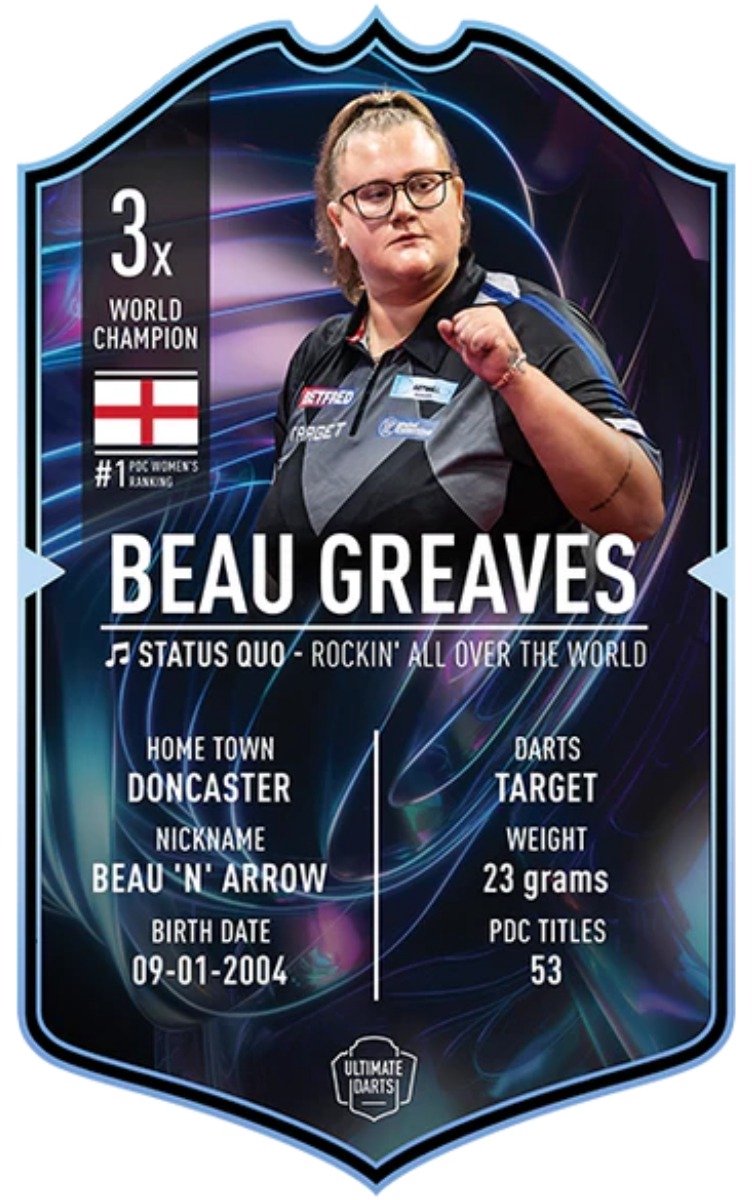 Ultimate Card Beau Greaves 2026 Ultimate Card 37x25cm