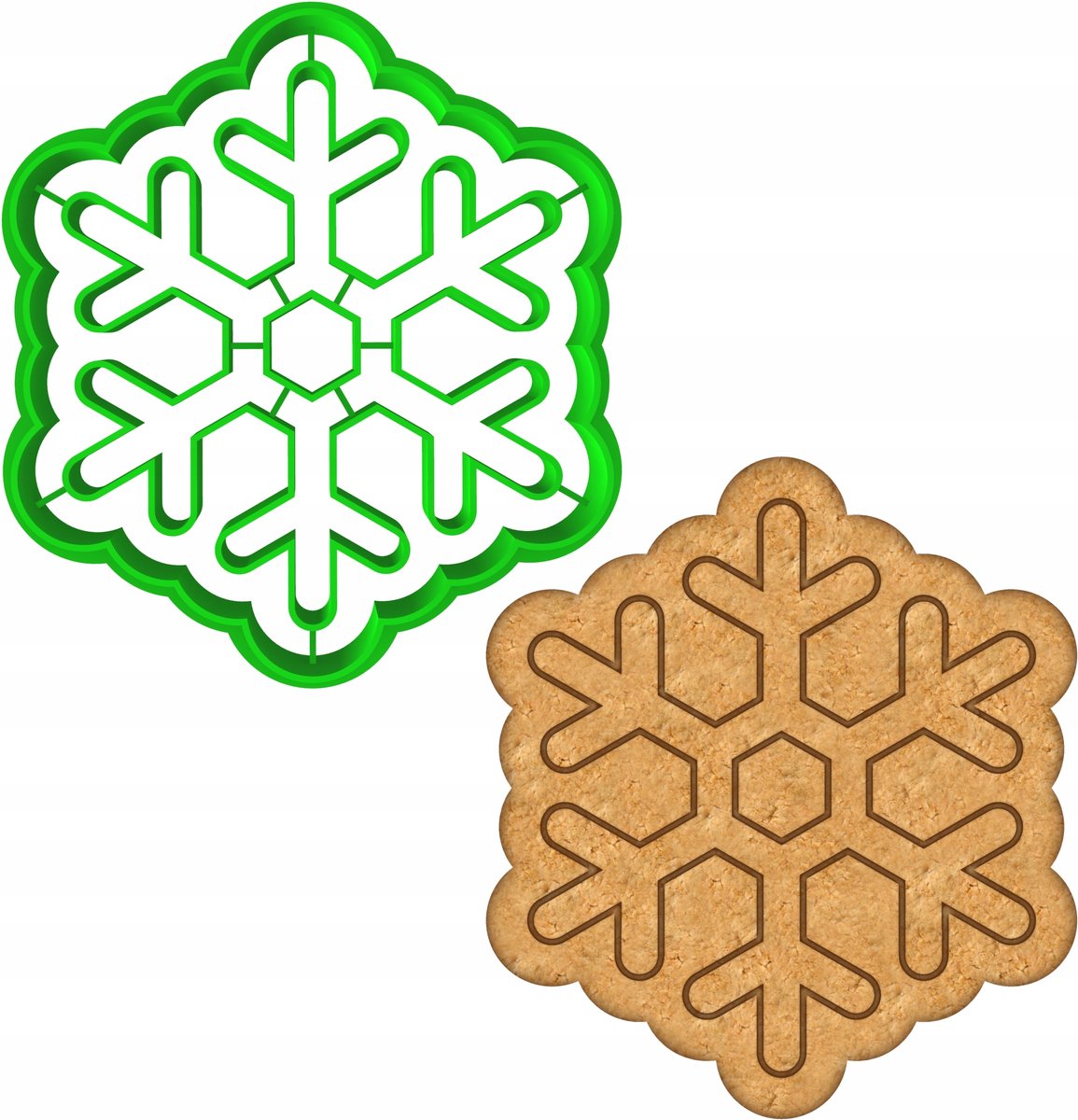 Kerstkoekjesvorm Sneeuwvlok - Bakvorm voor Koekjes & Peperkoek