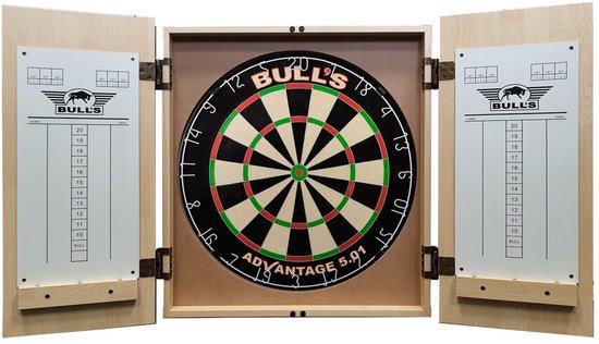Bulls Deluxe Dartkabinet Light Oak van Bull's — afbeelding 3