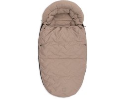 Jollein Voetenzak voor Buggy & Kinderwagen - Embossed - Polyester - 42x82cm - Milky Coffee