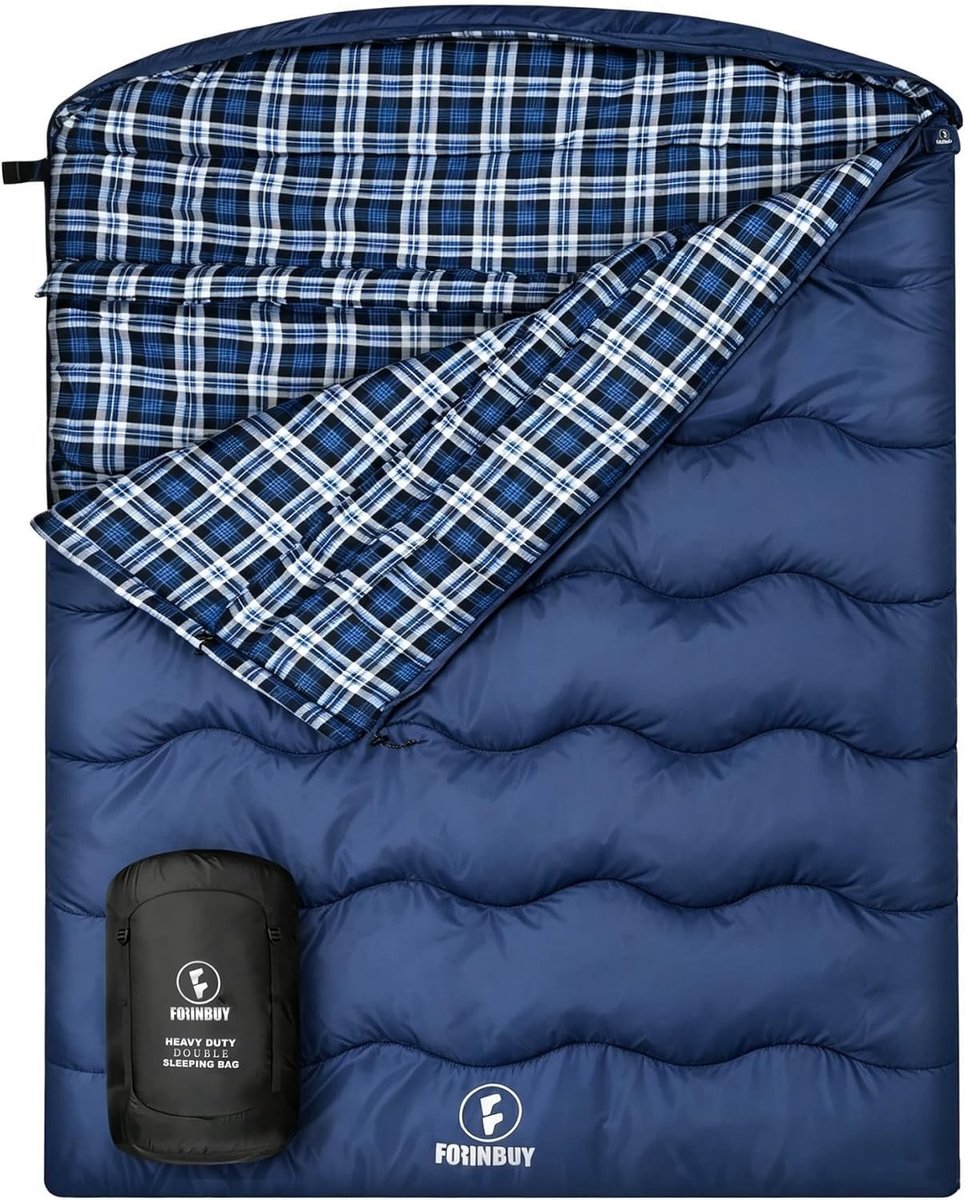 Lakenzak 2 Persoons - Blauw - 230 x 150 cm - Waterdicht en Warm - Voor Kamperen