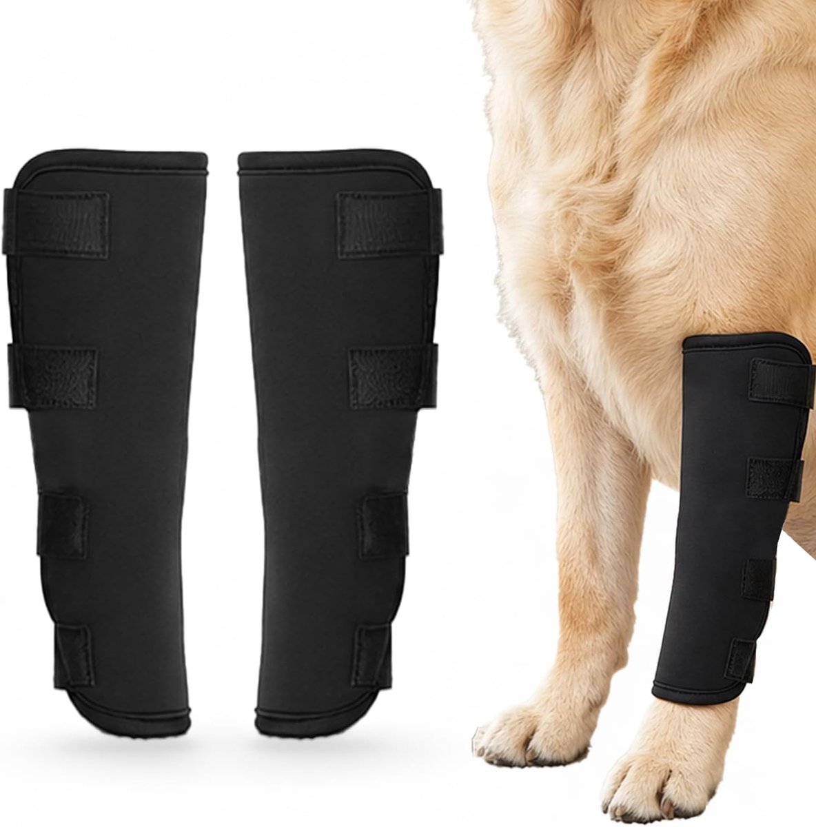 Enkelbandage voor honden ter ondersteuning bij herstel van blessures en operaties, bevorder genezing en verzorg wonden effectief