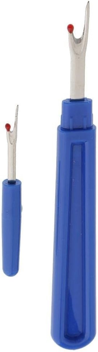 Set van 2 Naadopeners met Plastic Handvat voor Handnaaien en Stikwerk in Blauw
