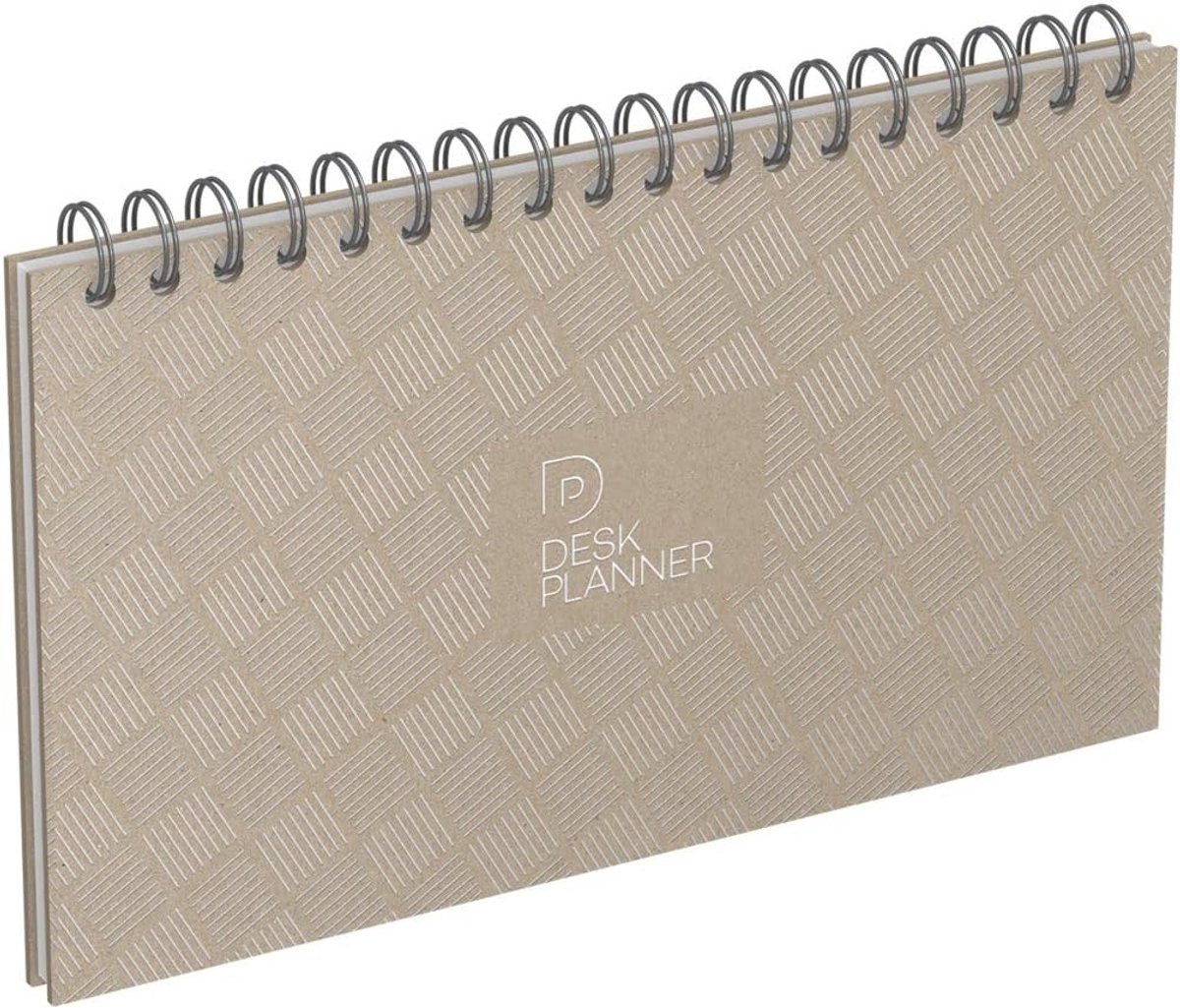 Bureauplanner - Kartonnen Omslag - 24 x 14 cm - Eeuwigdurend Weekoverzicht - Voor Flexibele Organisatie