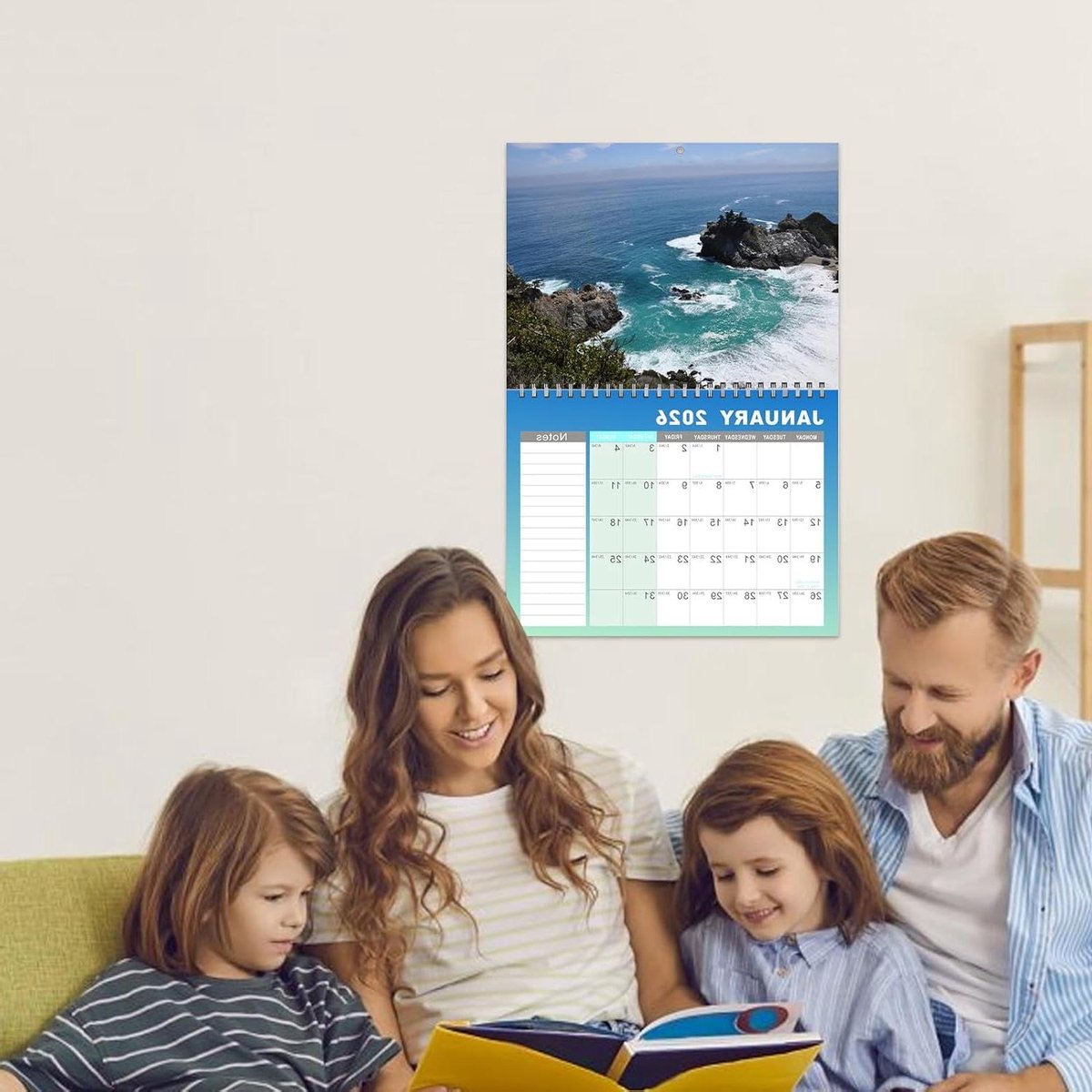 Wandkalender 2025 - Familieplanner - Afspraken Plannen - 18 Maandoverzichten - 28.5 x 21.5 cm - Niet gespecificeerd