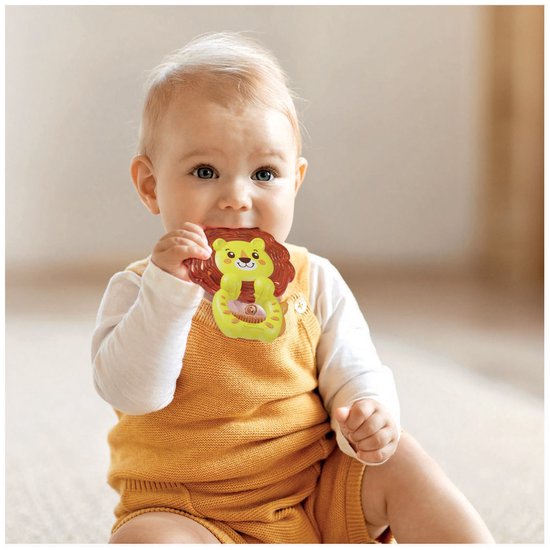 Clementoni - Baby Koelbijtring Leeuw - Gekoelde Teether - Sensorisch - Tandjes Krijgen - Vanaf 3 Maanden van Clementoni — afbeelding 5