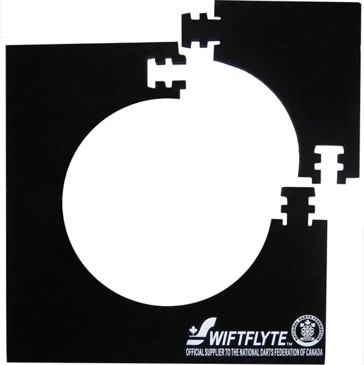 Dartbord Surround - Muur Beschermer - Spel Beschermen - 4 Delig - 72 cm - Zwart