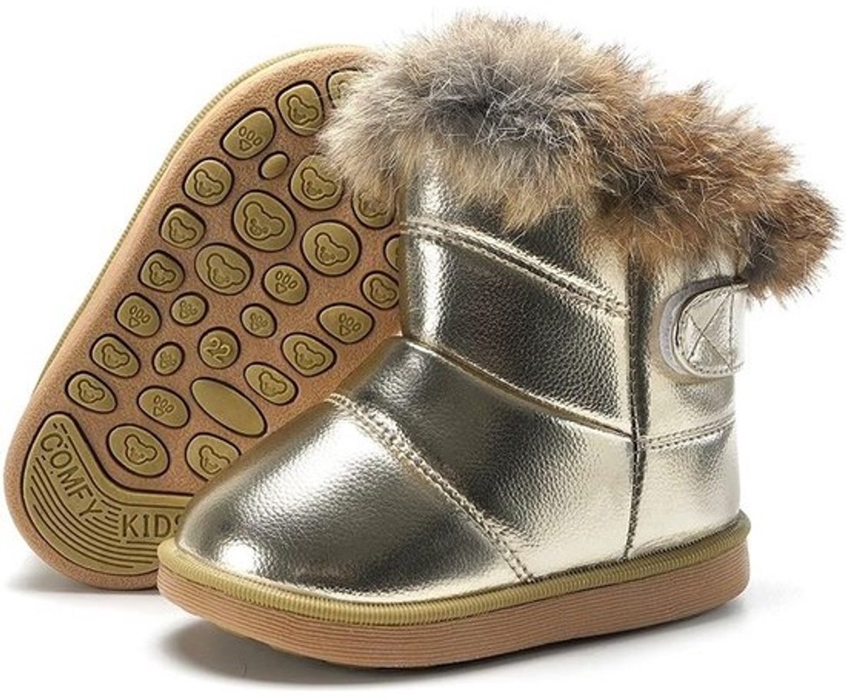 Warme Gevoerde Baby Laarzen & Kinder Winterschoenen - Zachte Sneeuwlaarzen Maat 20-29