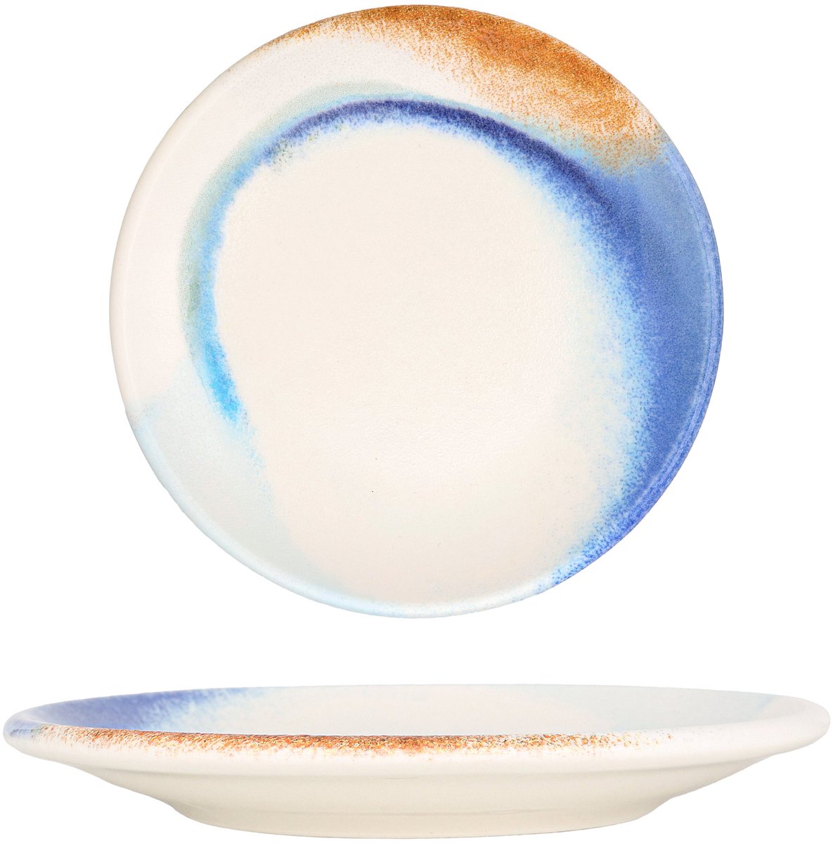 Bonna Dessertbord - Kymen - Porselein - 21 cm - set van 6