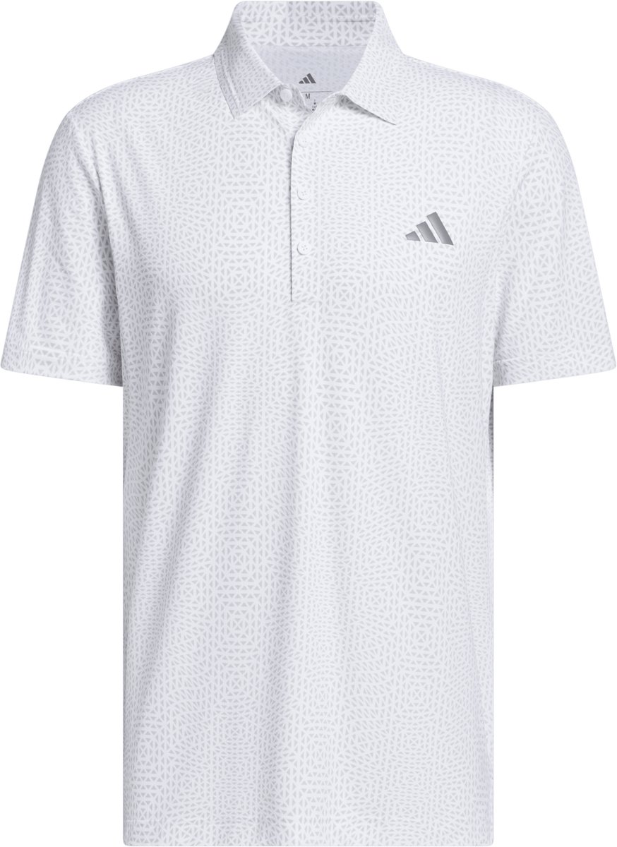 Adidas Ultimate365 Tour Deco Heren Golfpolo Wit
