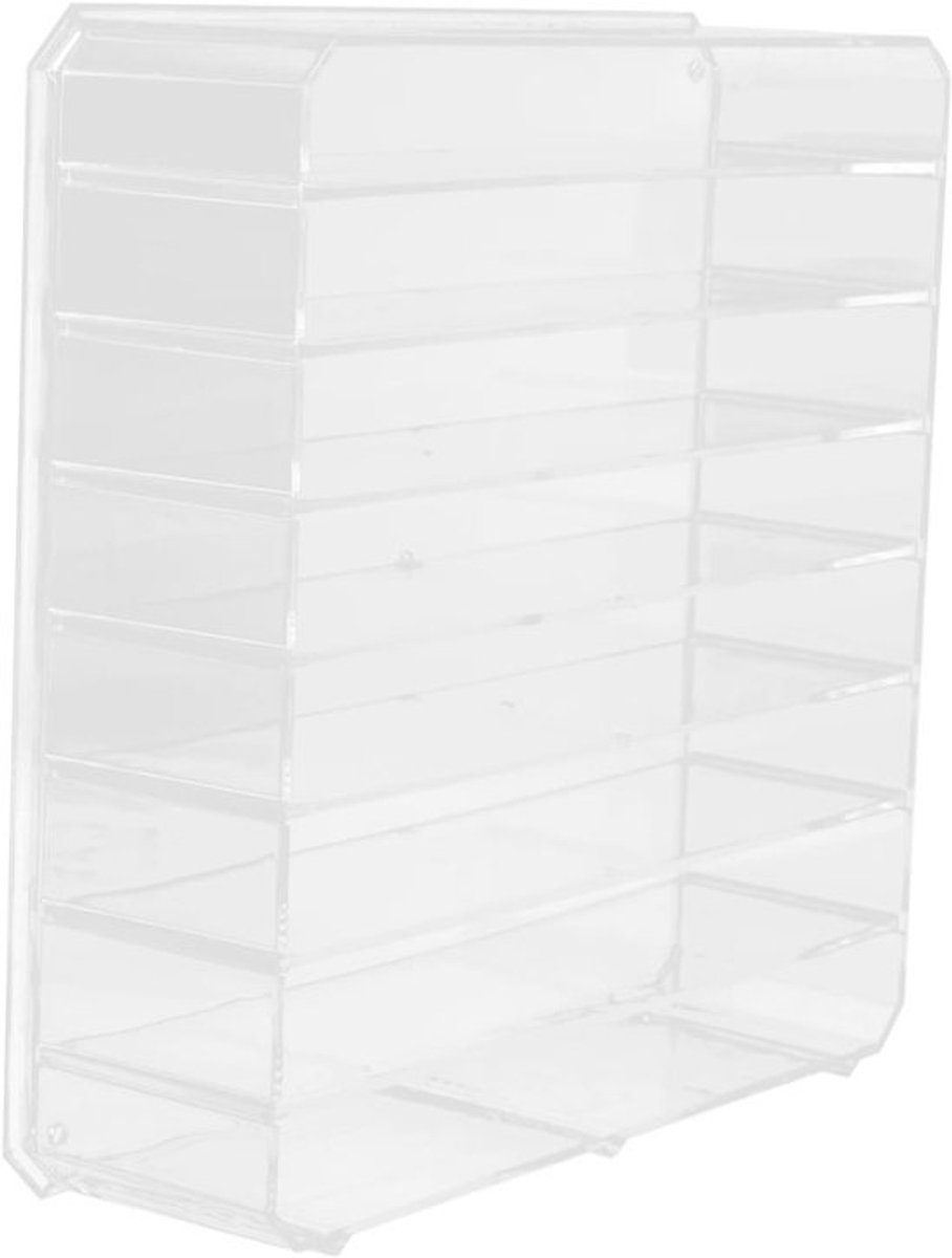 Opruimbak Cosmetica - Make-up Organizer - Tafel Organiseren - Verstelbare Vakken - 24x23x7cm - Transparant