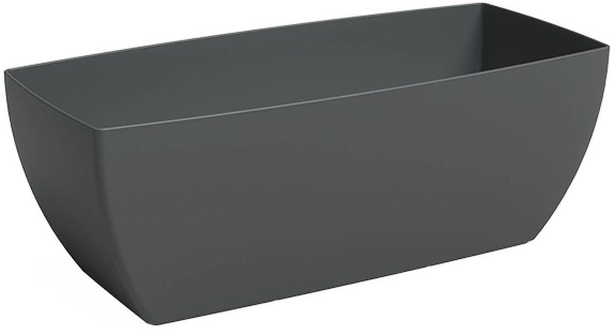 artevasi SIENA plantenbak antraciet 40 x 14.7 cm - kunststof