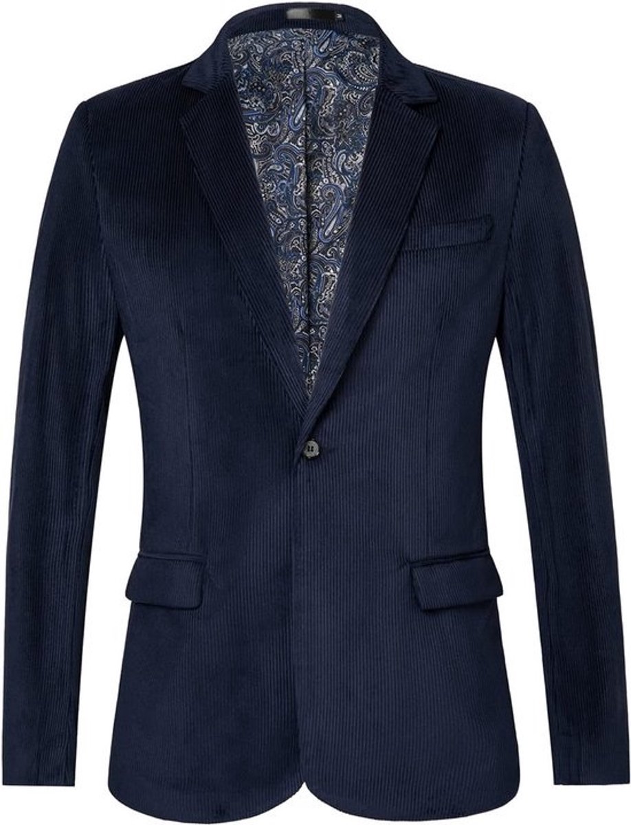 Heren Corduroy Blazer Slim Fit Casual Colbert voor Werk en Vrije Tijd